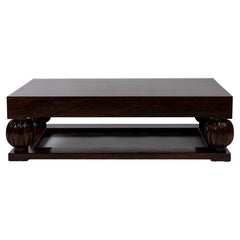 Tavolo in palissandro indiano "Cabanel Basse-Boule" di Ruhlmann