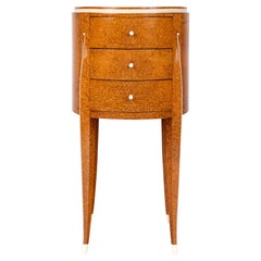 Ruhlmann  'Chevet Rose' Burr Amboyna Bedside Cabinet