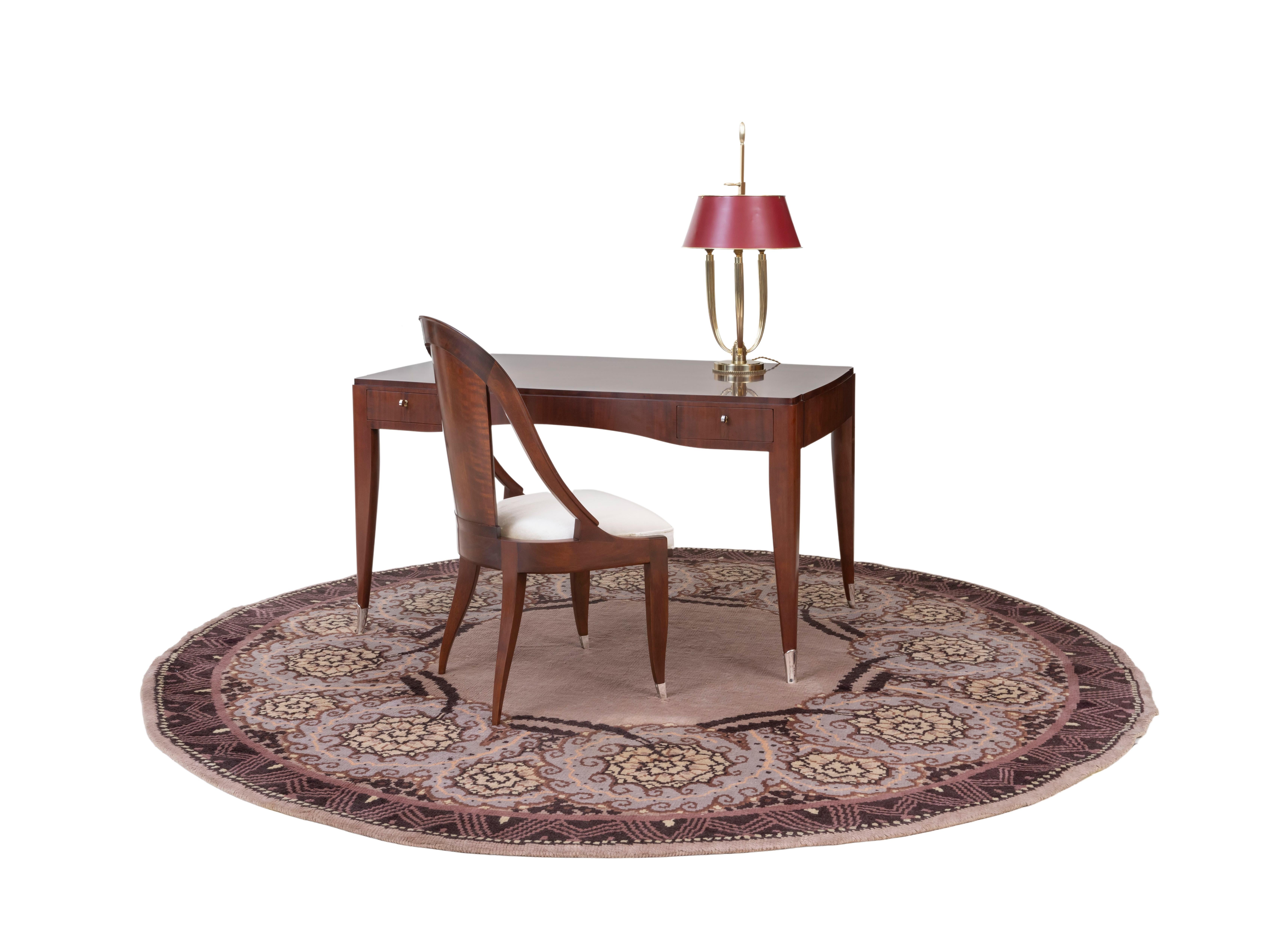 Ruhlmann Wollteppich rundgeknüpft (Art déco) im Angebot