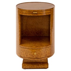 Ruhlmann Elliptical Amboyna Bedside Table