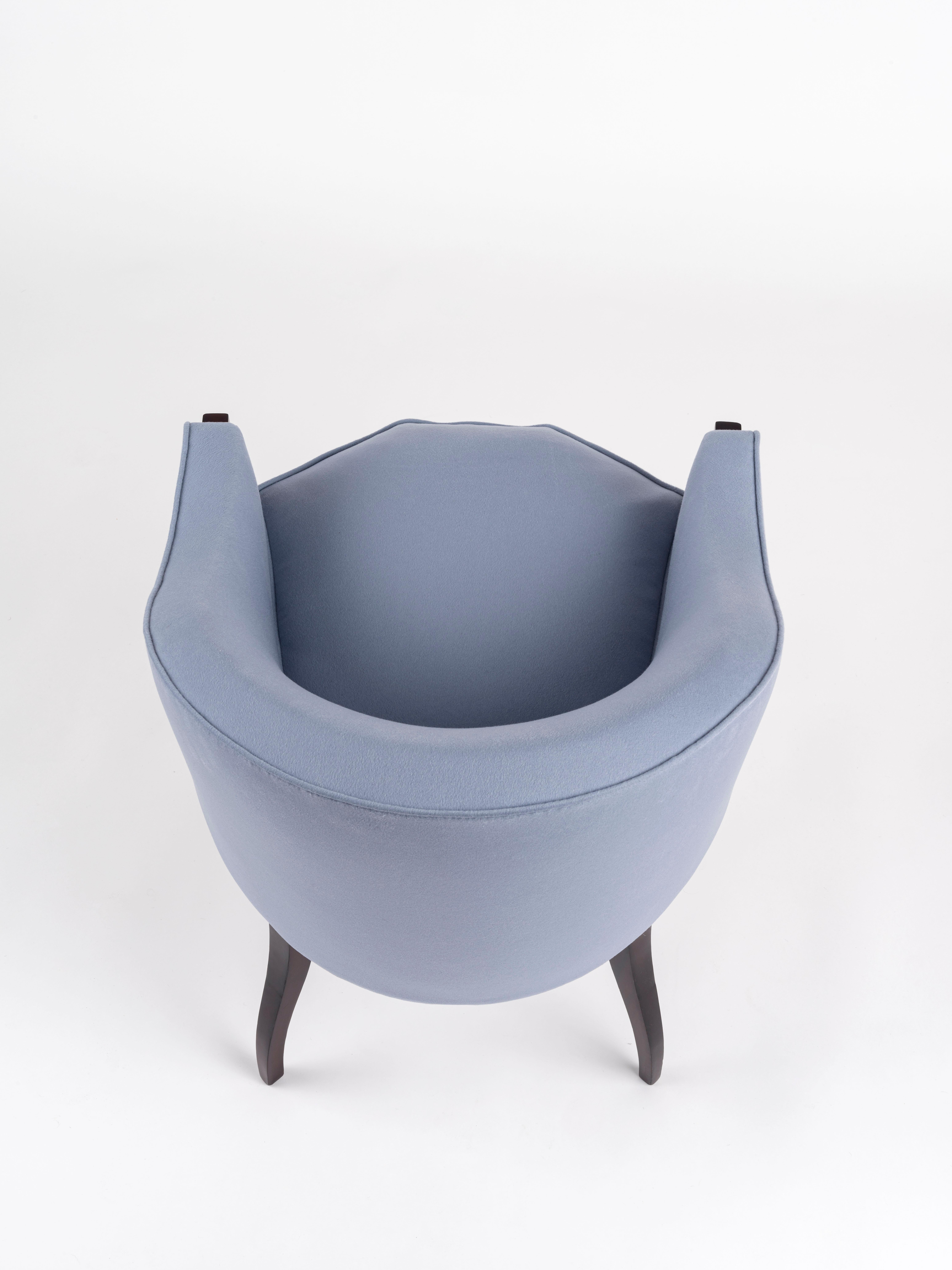 Ruhlmann 'Fuseau-Facettes' Amaranth Armchair, 'Monsieur' Model In condizioni buone in vendita a Berlin, DE