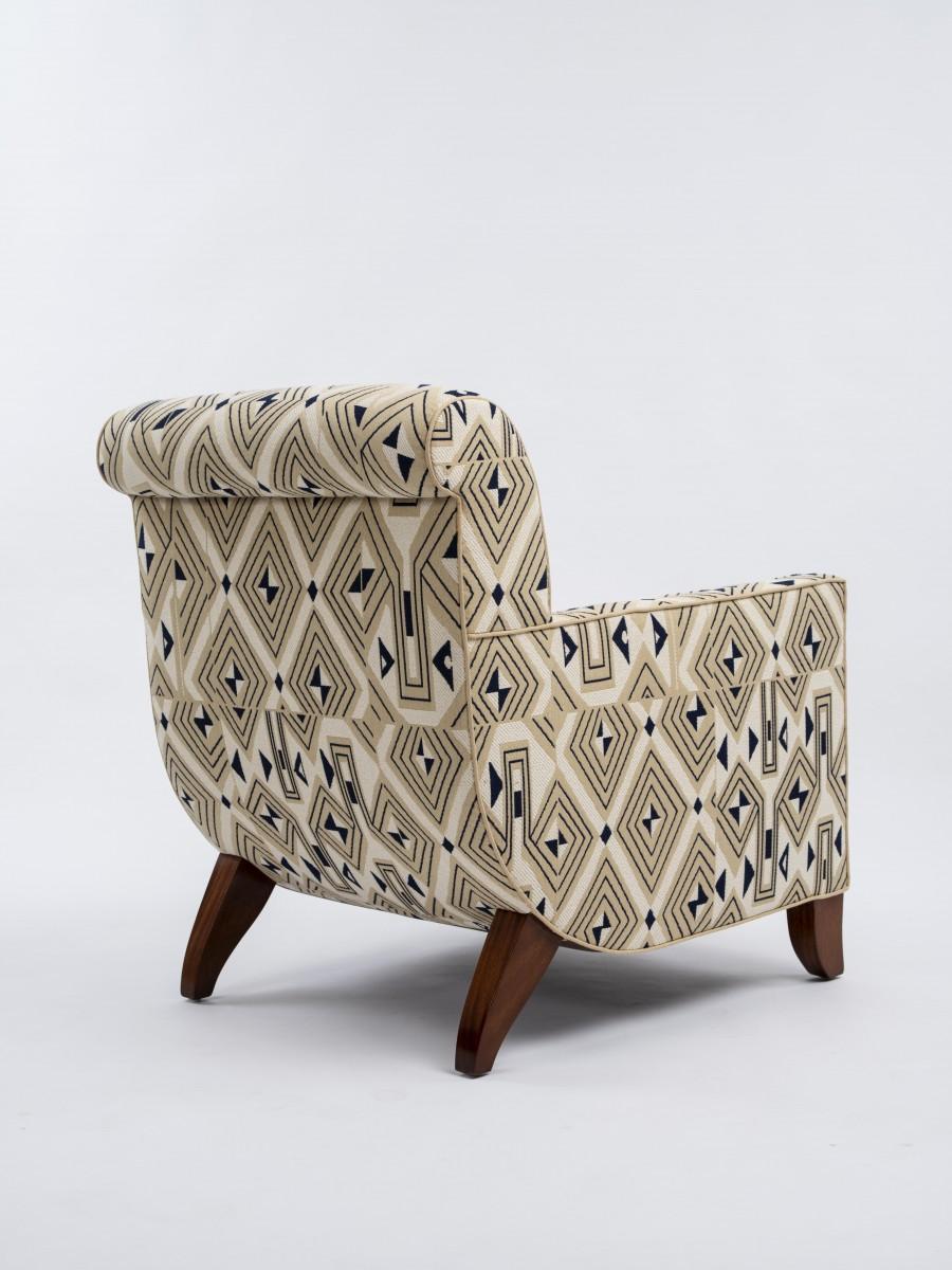 Sillón Bergère Ruhlmann 'Gros Hydravion' Caoba Africana Art Decó en venta