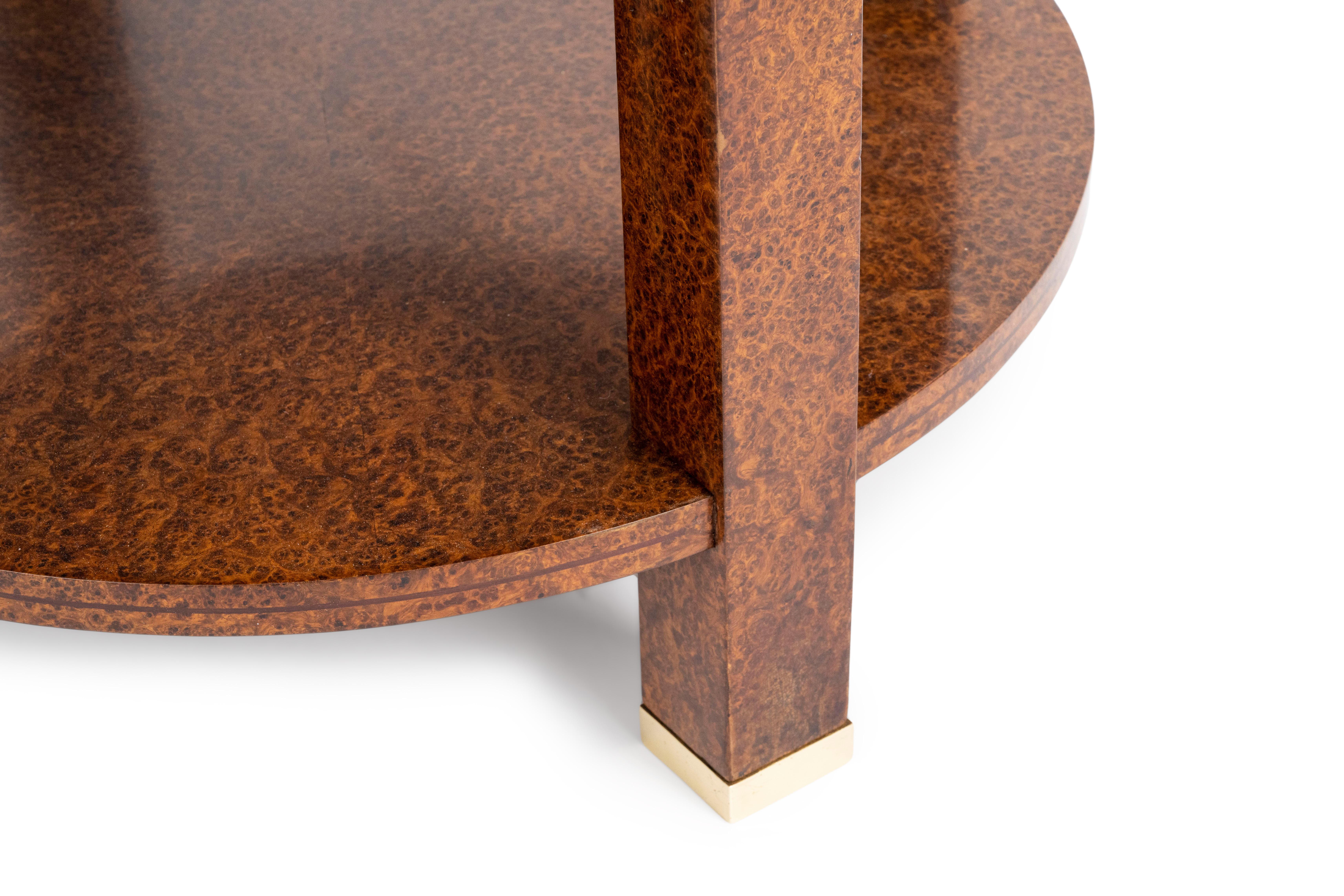 Ruhlmann 'Guéridon' Burr Amboyna Table For Sale 3