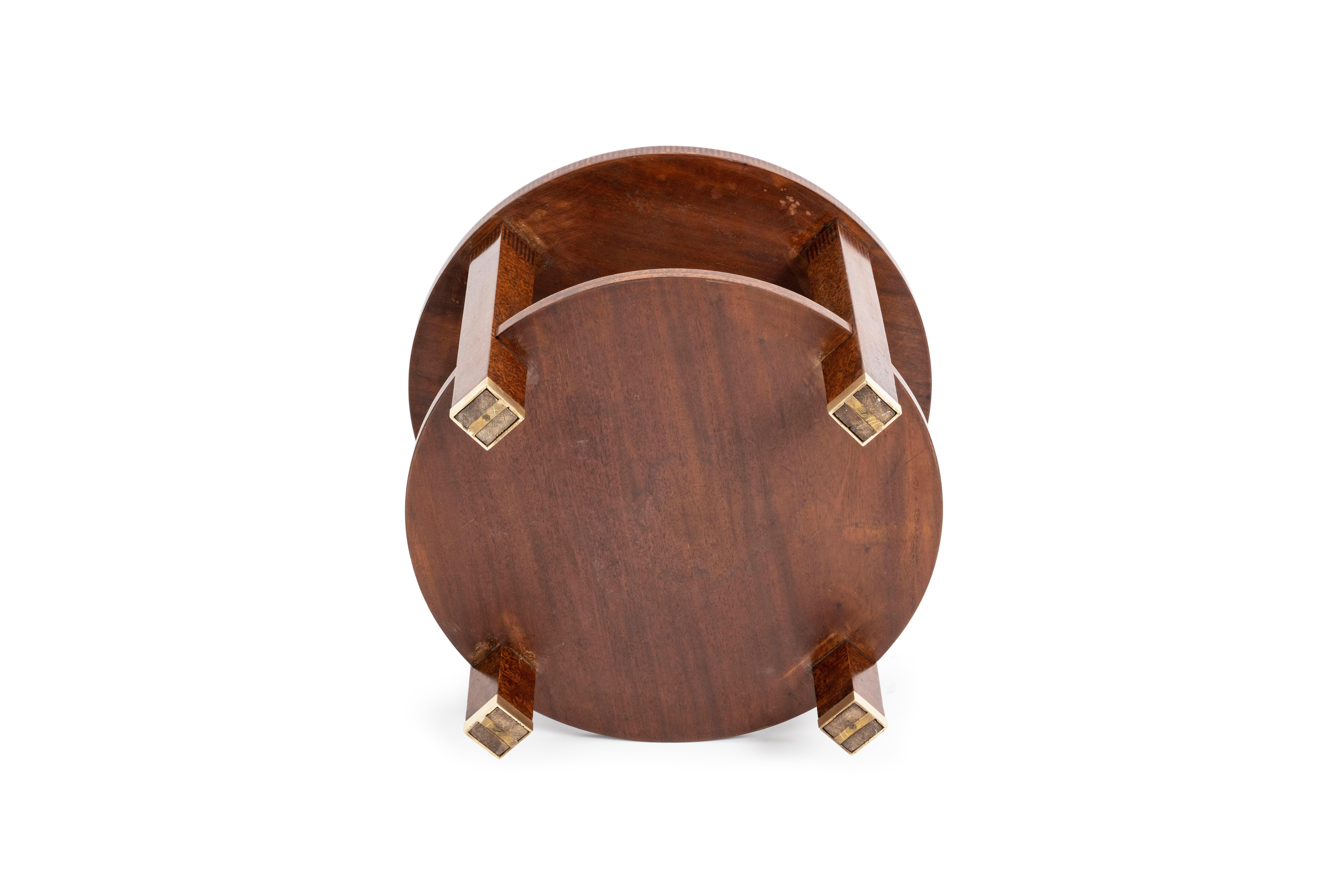 Early 20th Century Ruhlmann 'Guéridon' Burr Amboyna Table For Sale