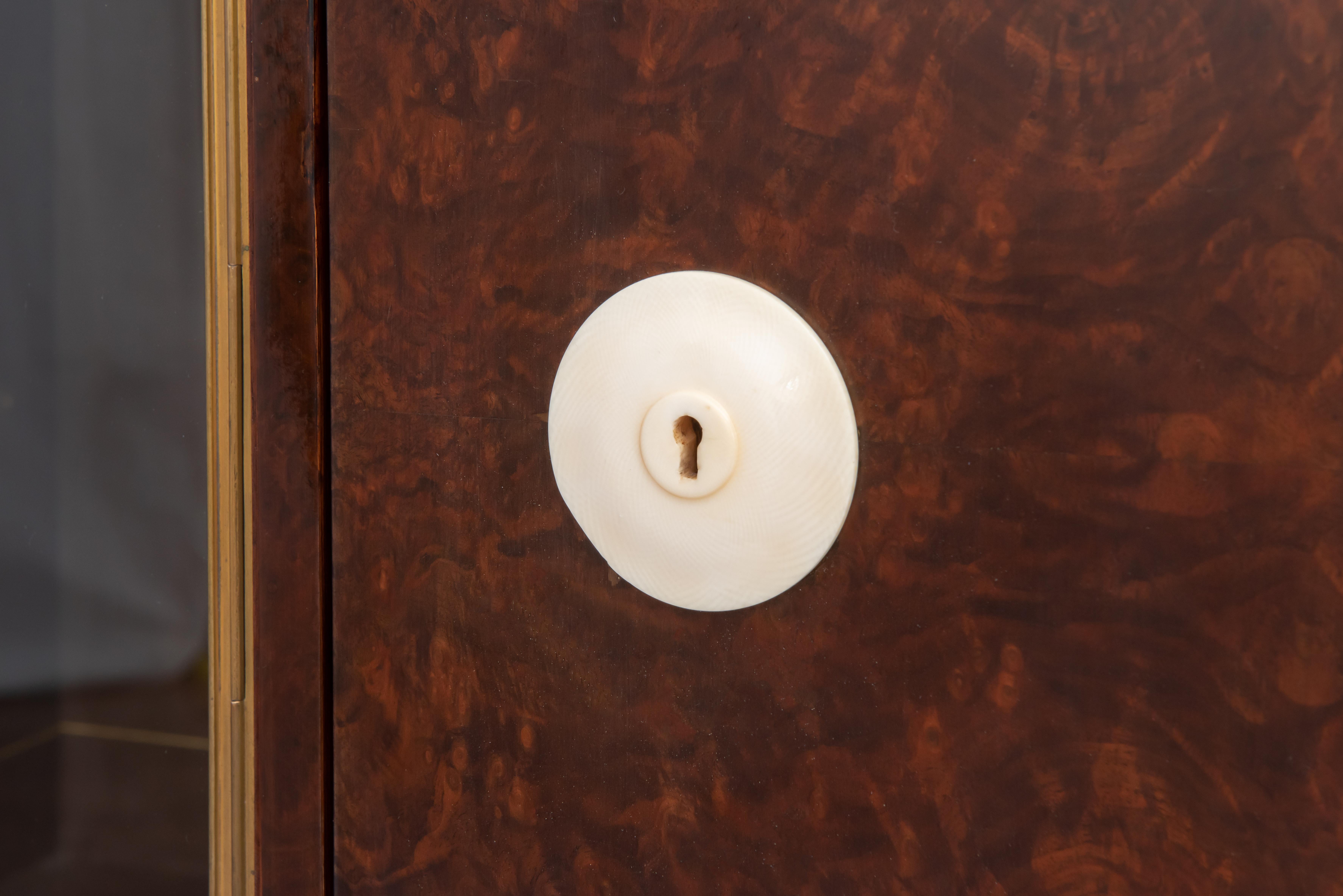 Ruhlmann Important 'Bibol' Burl Oak Veneer Cabinet For Sale 1