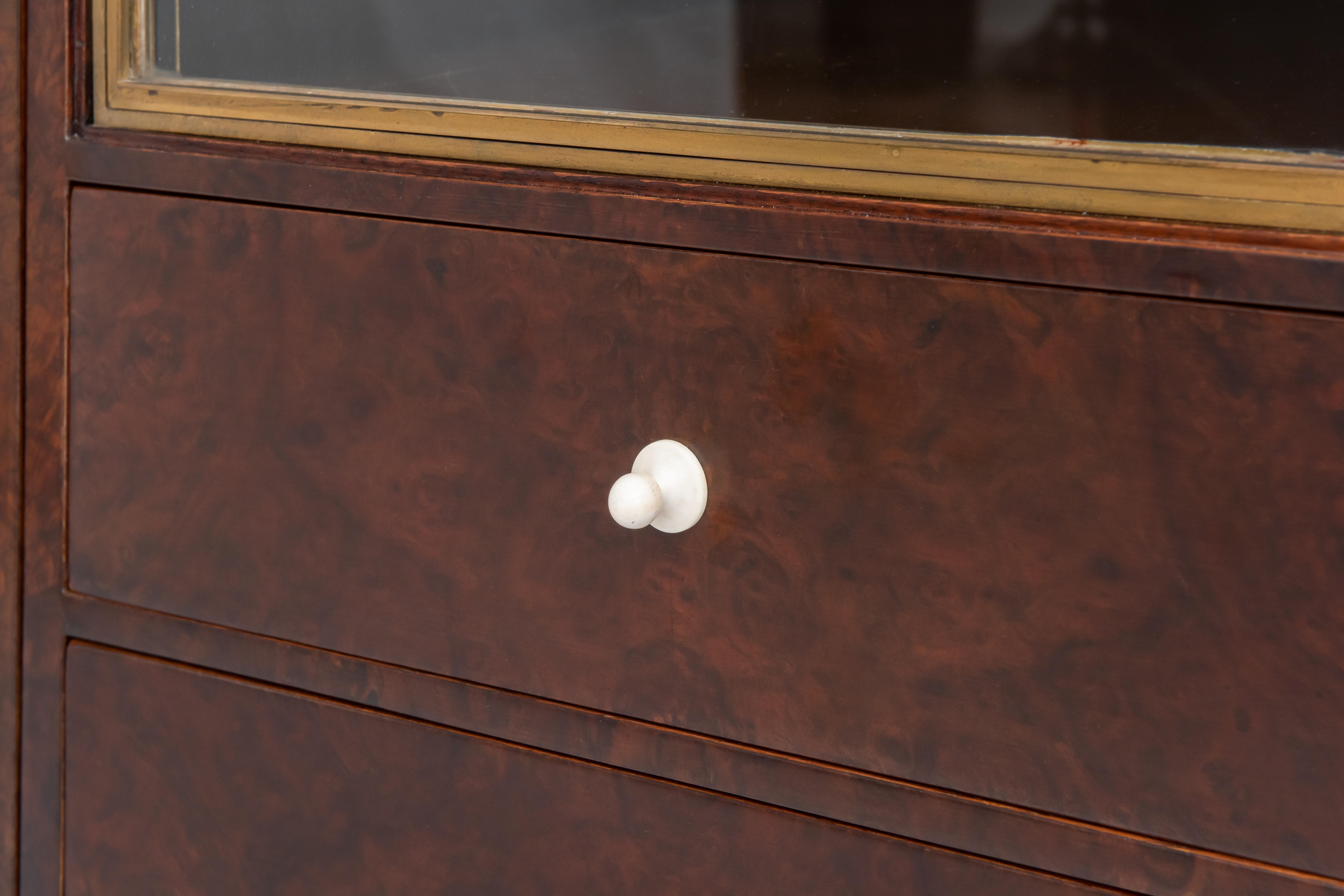 Ruhlmann Important 'Bibol' Burl Oak Veneer Cabinet For Sale 2