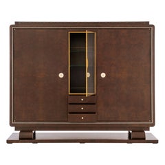 Ruhlmann Importante Armario de Chapa de Roble Burl 'Bibol