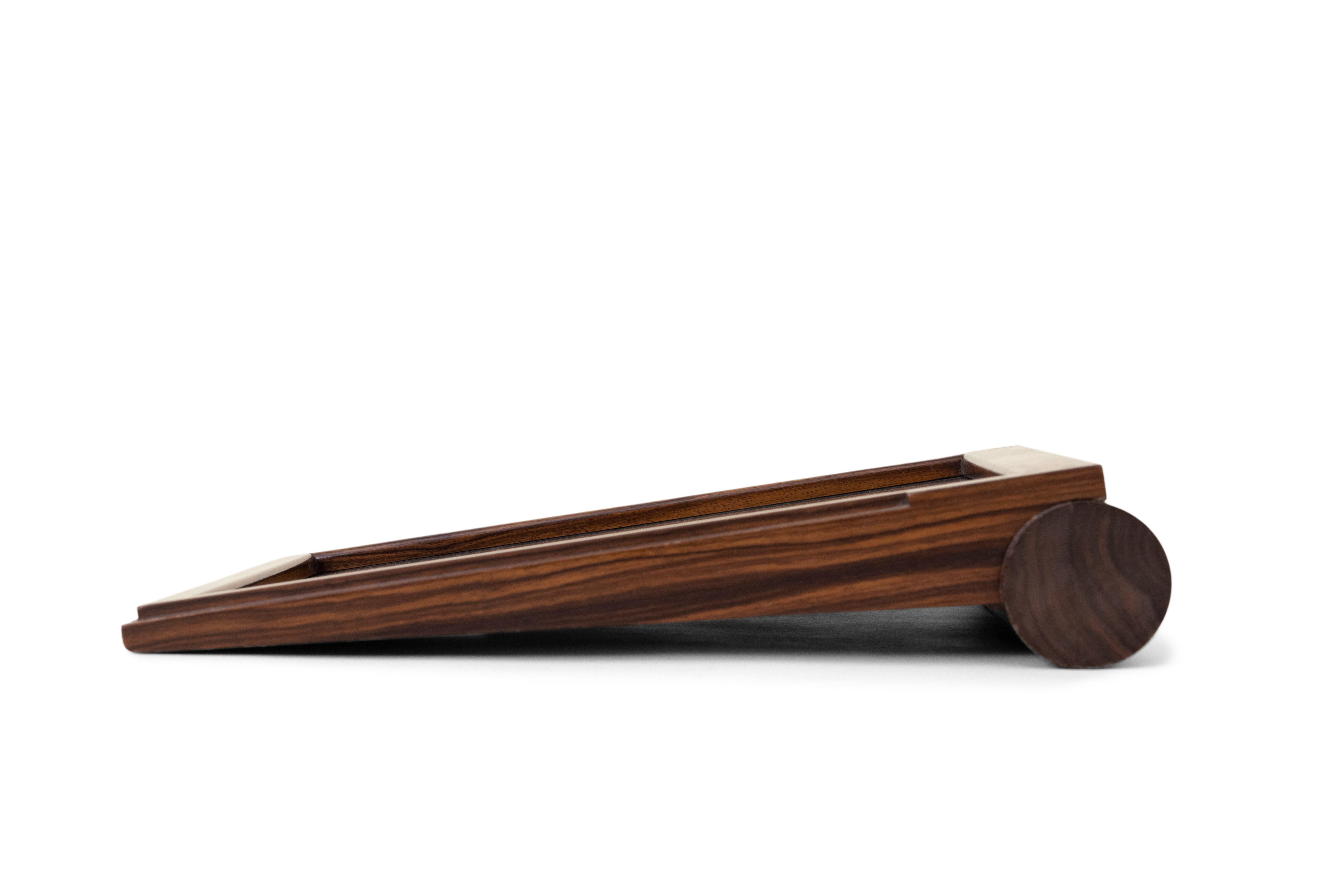 Art Deco Ruhlmann Macassar Ebony Veneer Photograph Frame For Sale