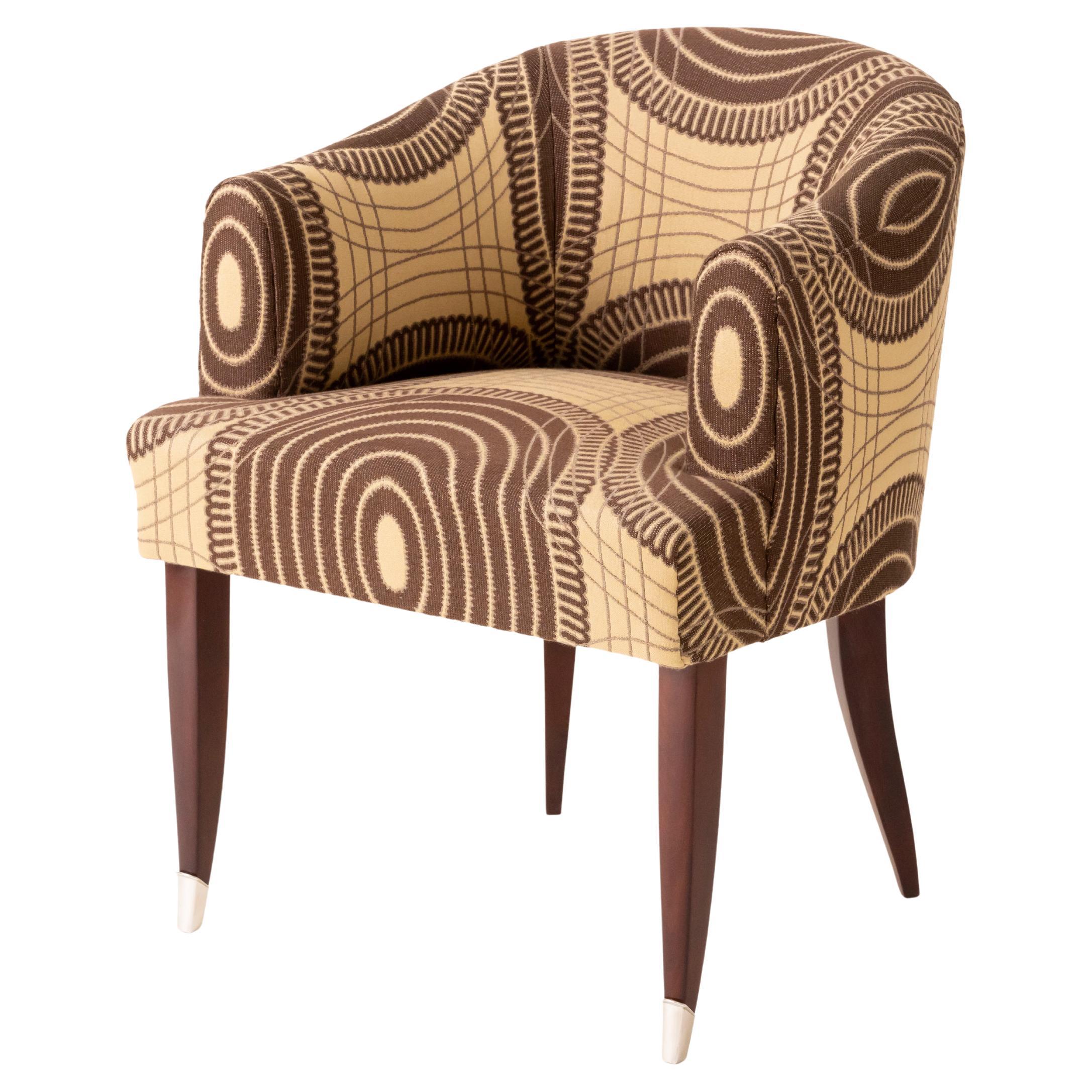 Ruhlmann Mahagoni-Schreibtischsessel, bearbeitet von Porteneuve im Angebot