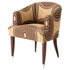 Ruhlmann Mahogany Desk Armchair, edited by Porteneuve