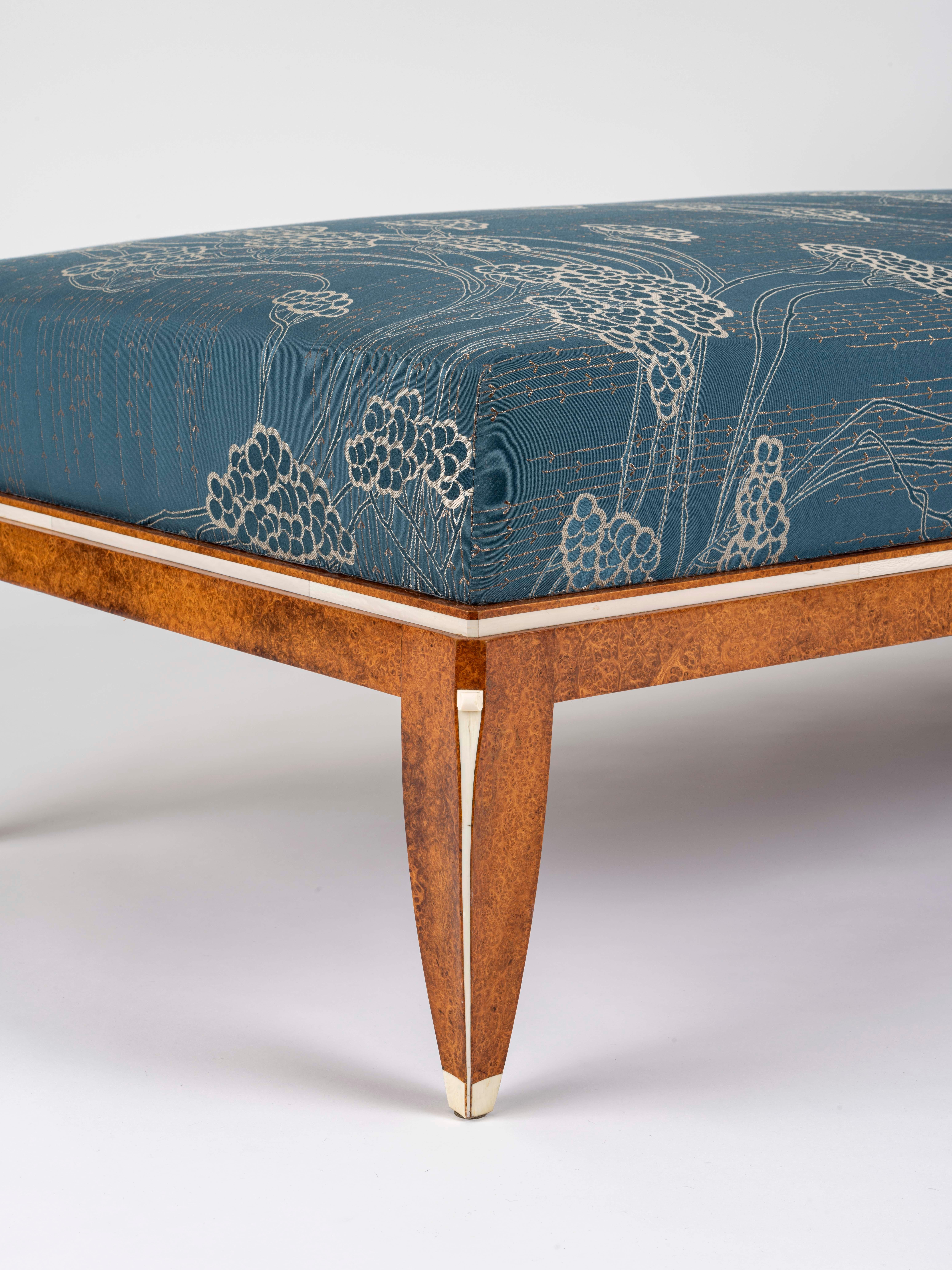 Tissu Chaise longue Ruhlmann 'Nobody' en loupe d'amboine en vente