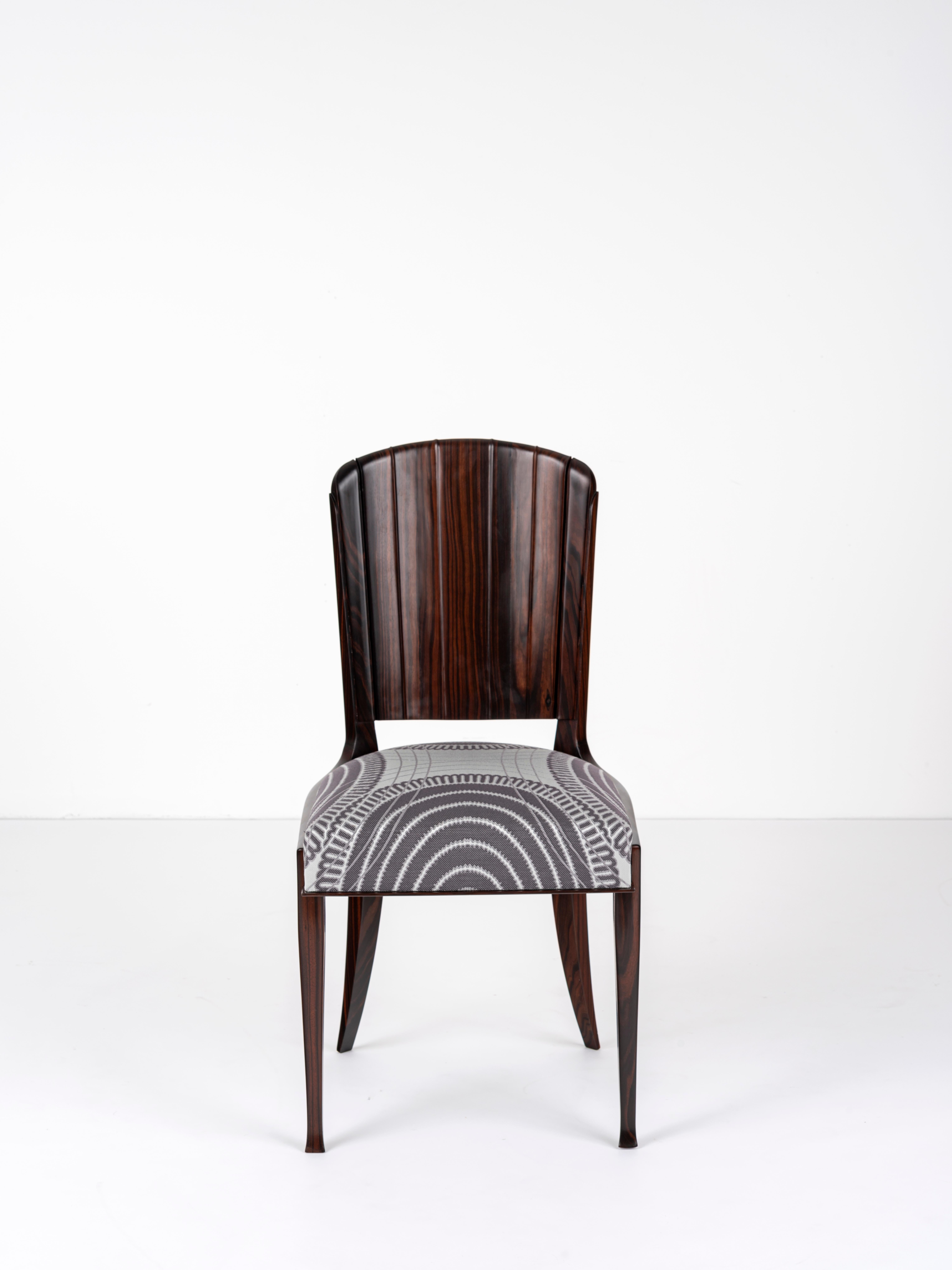 Art Déco Ruhlmann Coppia di sedie 