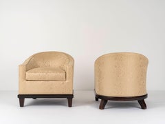 Paire d'arcs en ébène de Macassar "Crapaud" de Ruhlmann