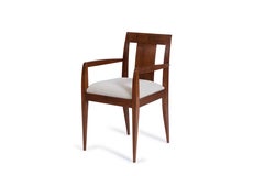 Ruhlmann Pair of Polished Walnut Armchairs