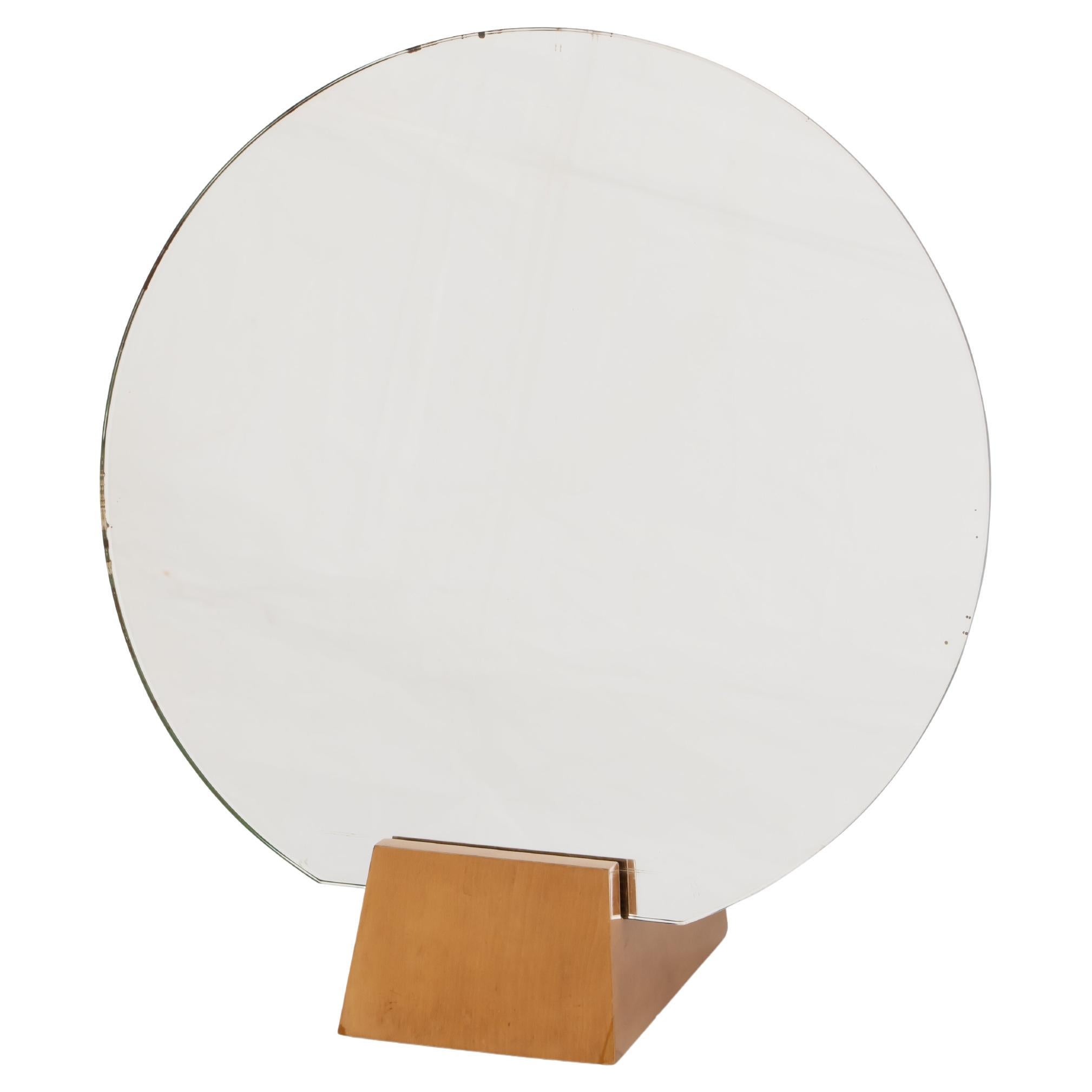 Ruhlmann Rare Sycamore Dressing Table Mirror For Sale