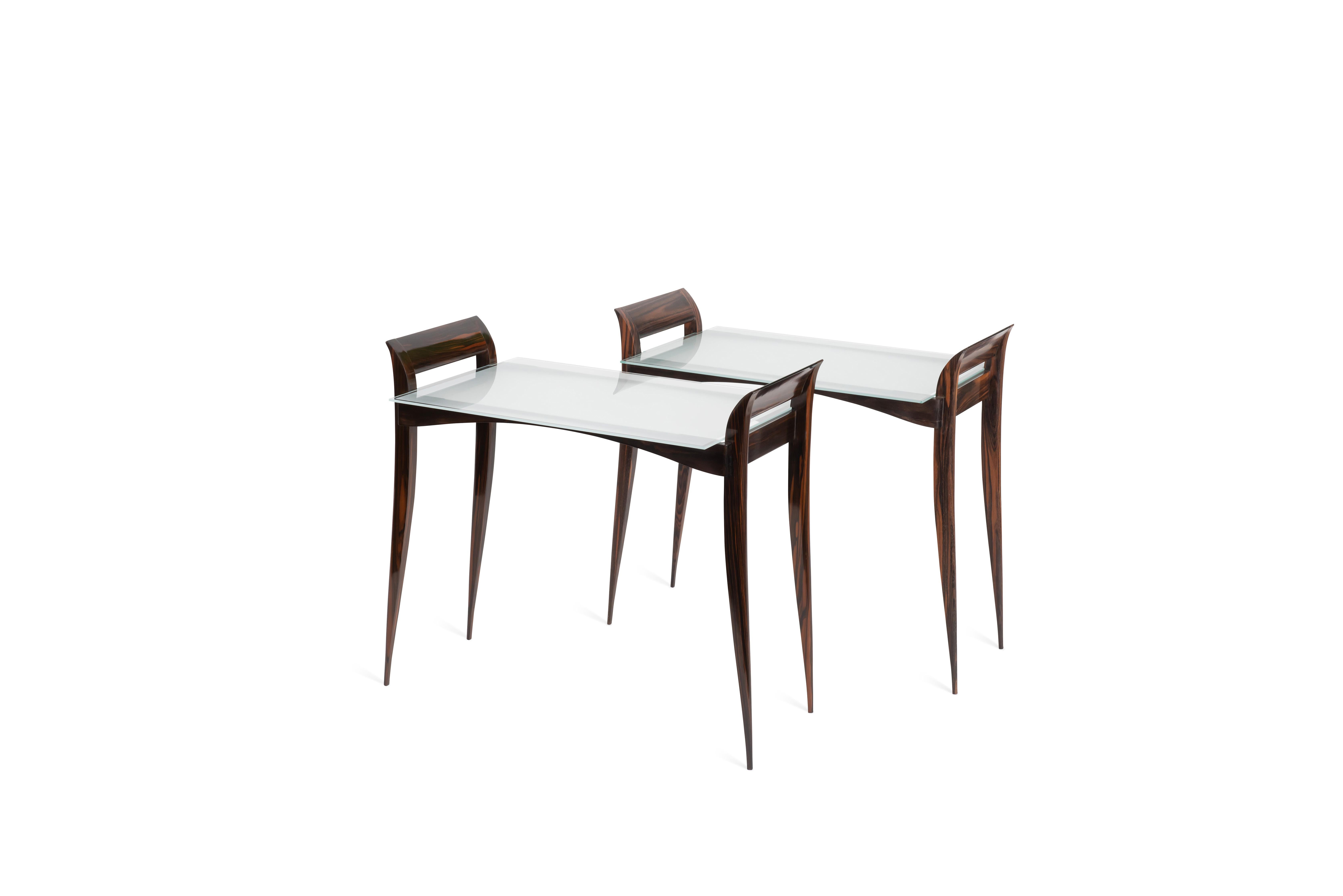Ruhlmann 'Rasson Model Macassar Ebony Small Table (Art déco) im Angebot