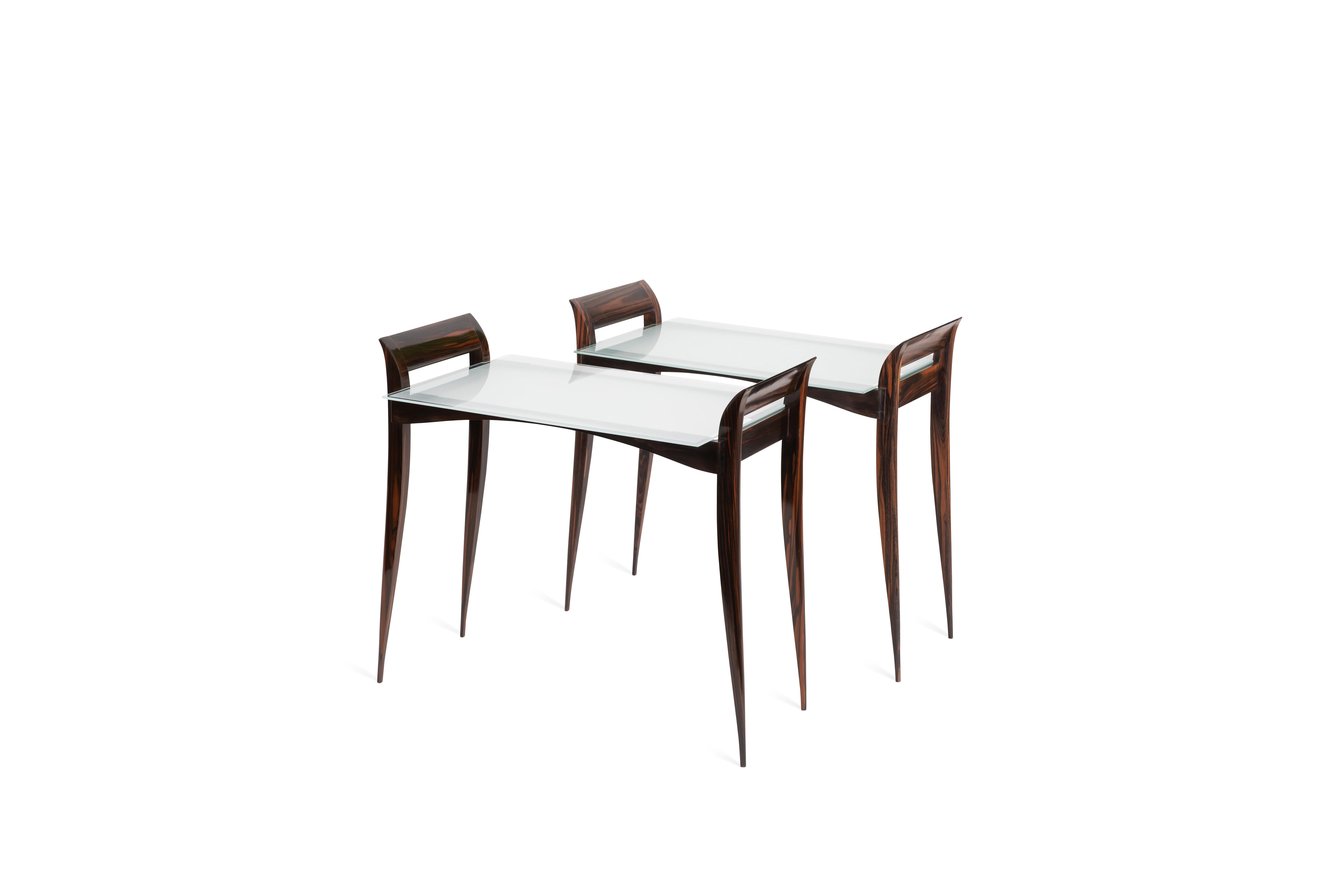 Ruhlmann 'Rasson Model Macassar Ebony Small Table (Französisch) im Angebot