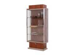 Ruhlmann 'Rebours' Model African Mahogany Displac Cabinet