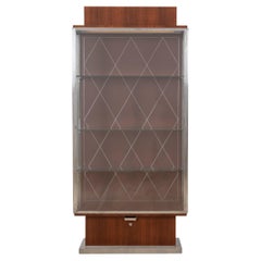 Ruhlmann 'Rebours' Model African Mahogany Displac Cabinet