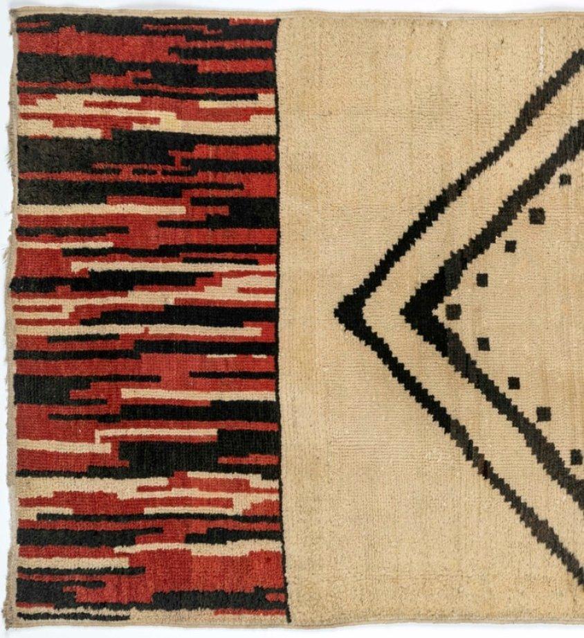 Alfombra de lana rectangular Ruhlmann Francés en venta