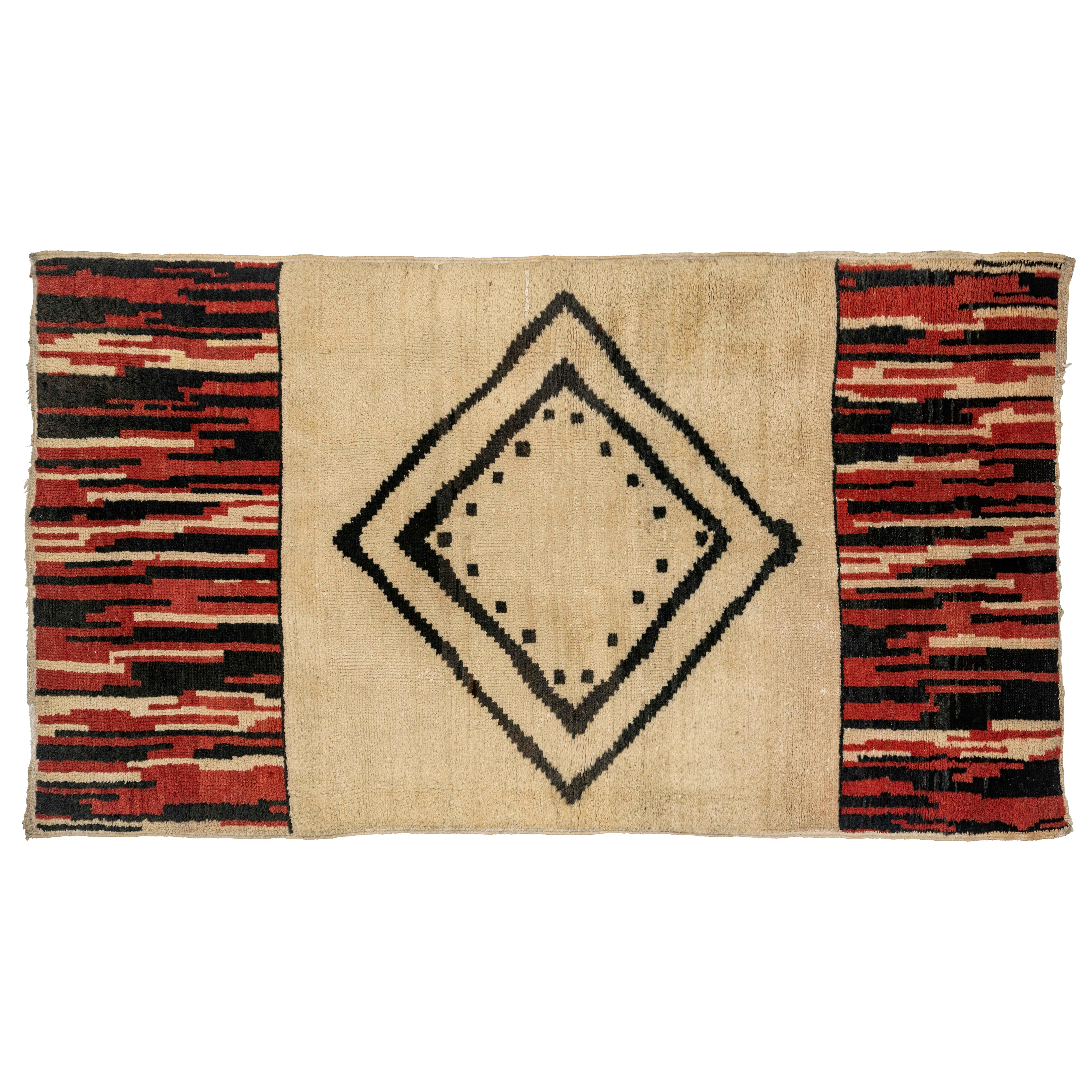 Alfombra de lana rectangular Ruhlmann en venta