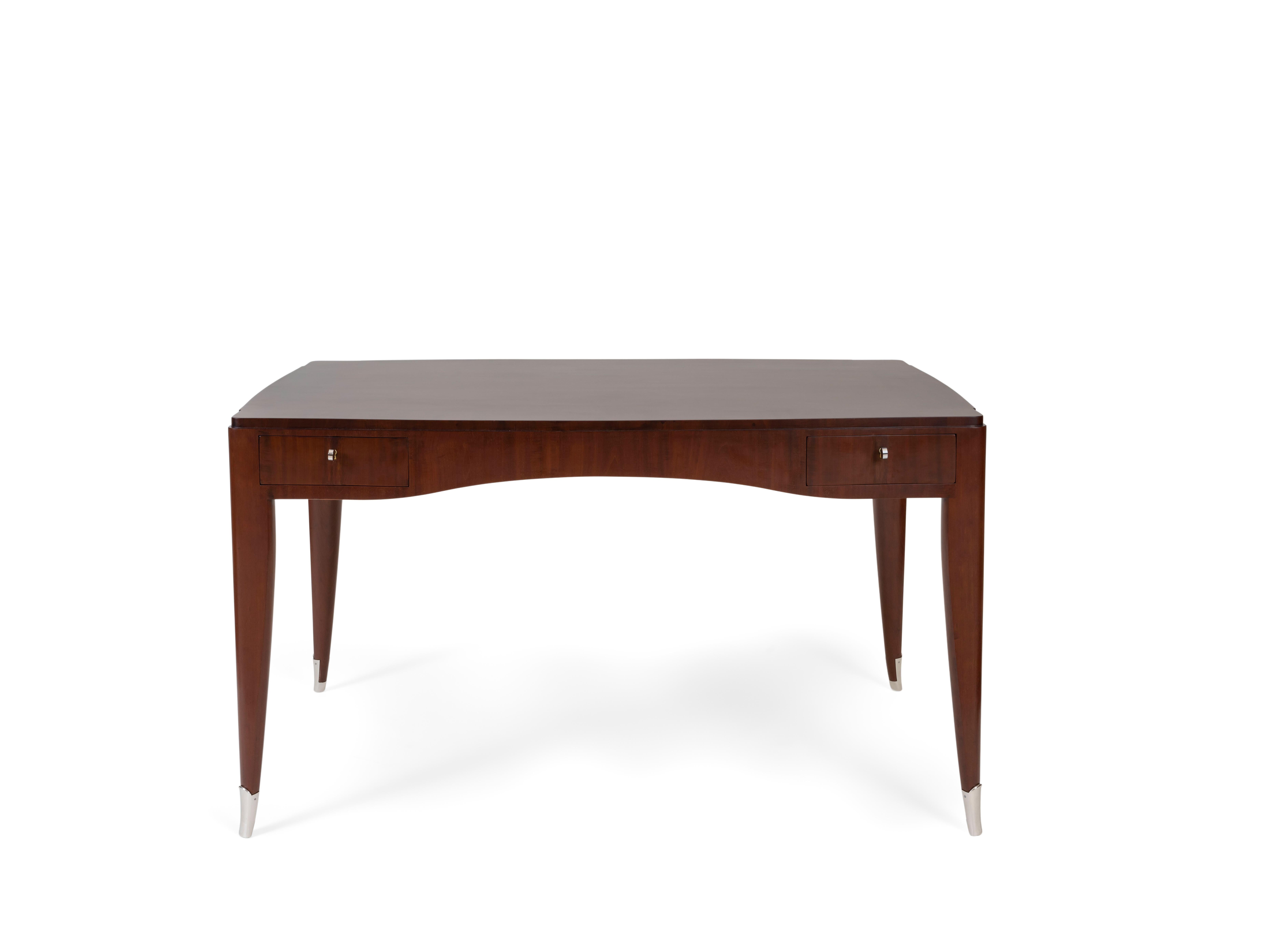 Ruhlmann 'Sulzer' Honduran Mahogany Desk (Französisch) im Angebot