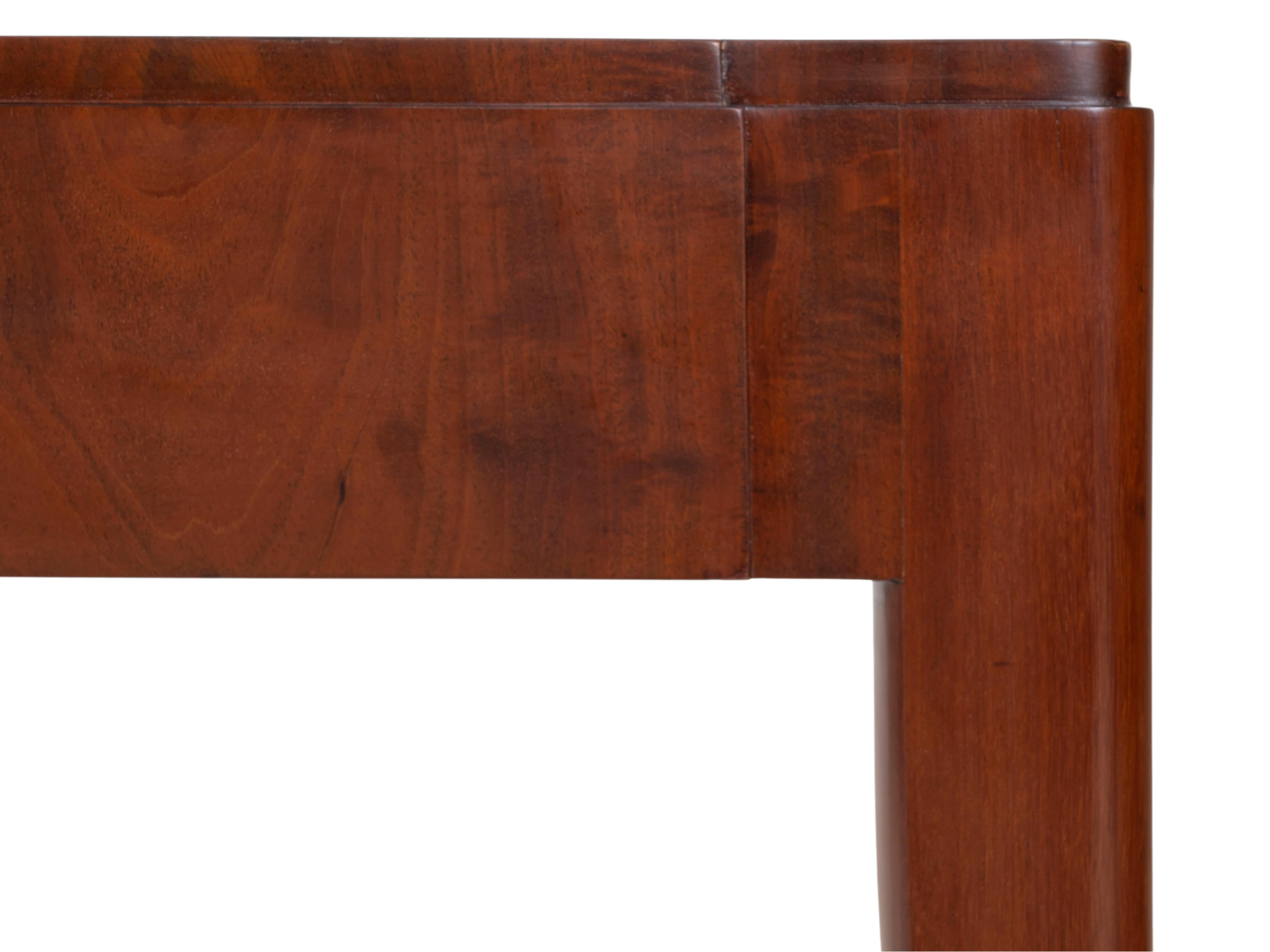 Ruhlmann 'Sulzer' Honduran Mahogany Desk (Bronze) im Angebot