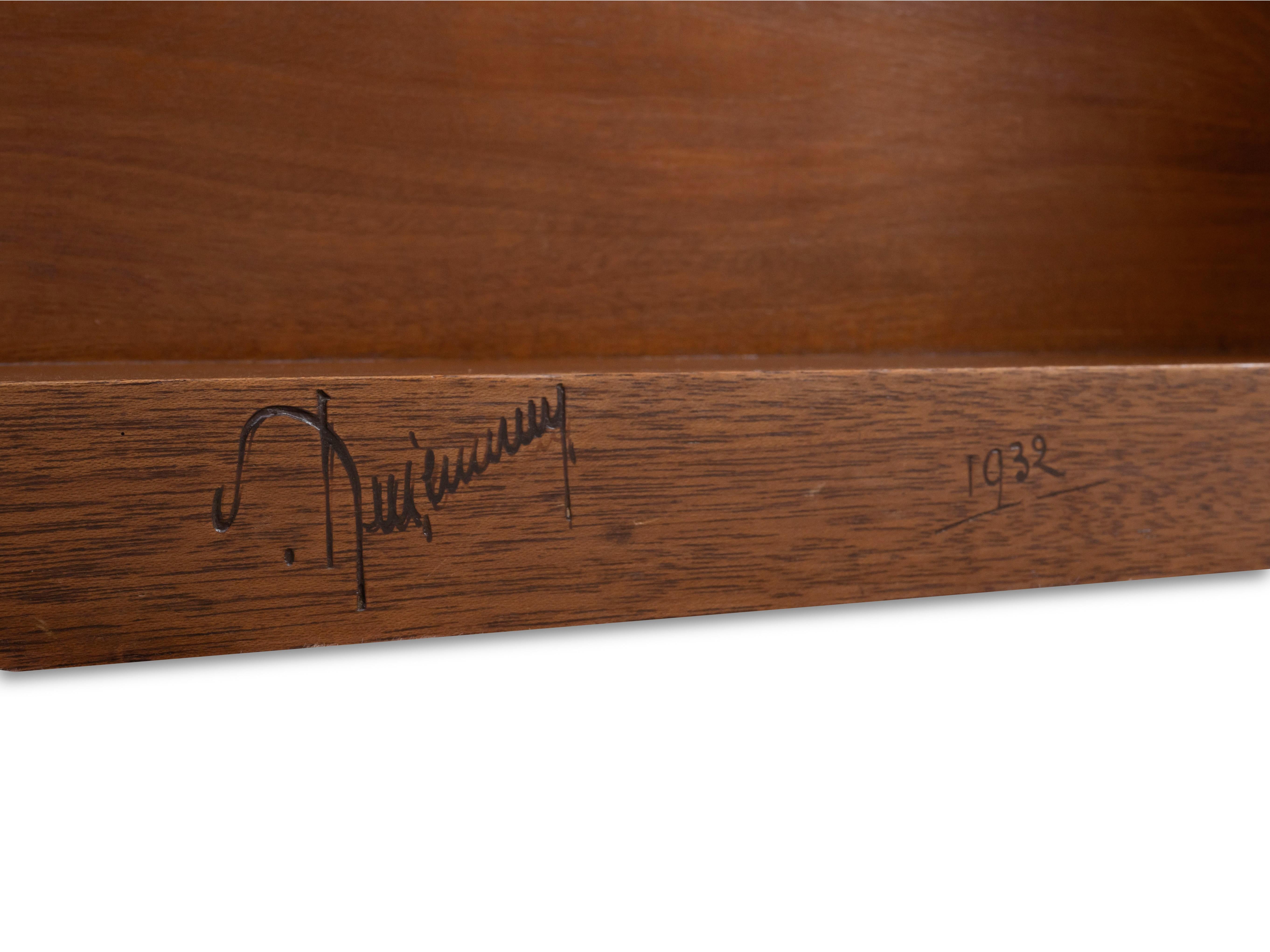 Ruhlmann 'Sulzer' Honduran Mahogany Desk im Angebot 1