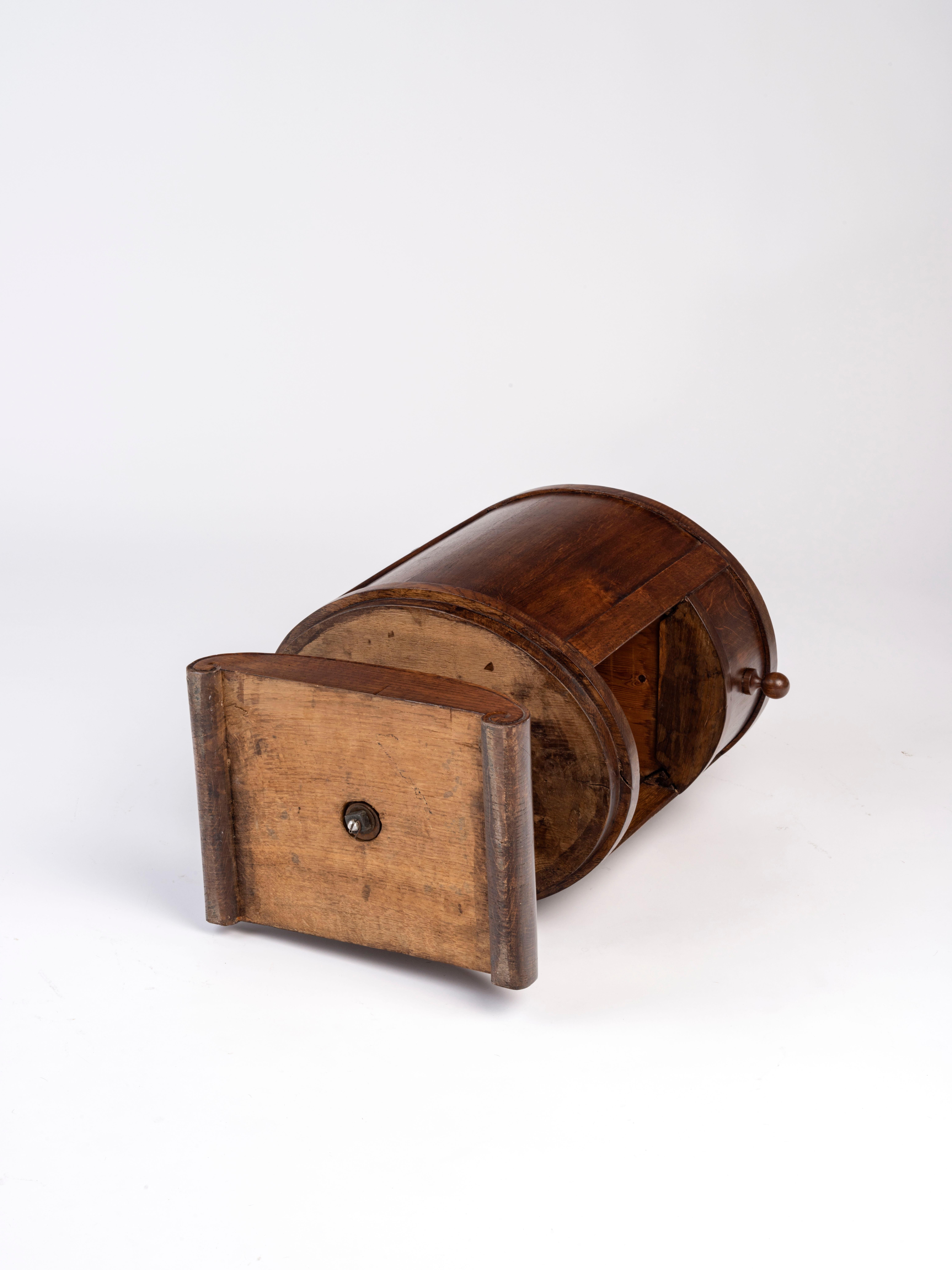 Ruhlmann 'Tournecol' Tinted Oak Side Table In Good Condition For Sale In Berlin, DE