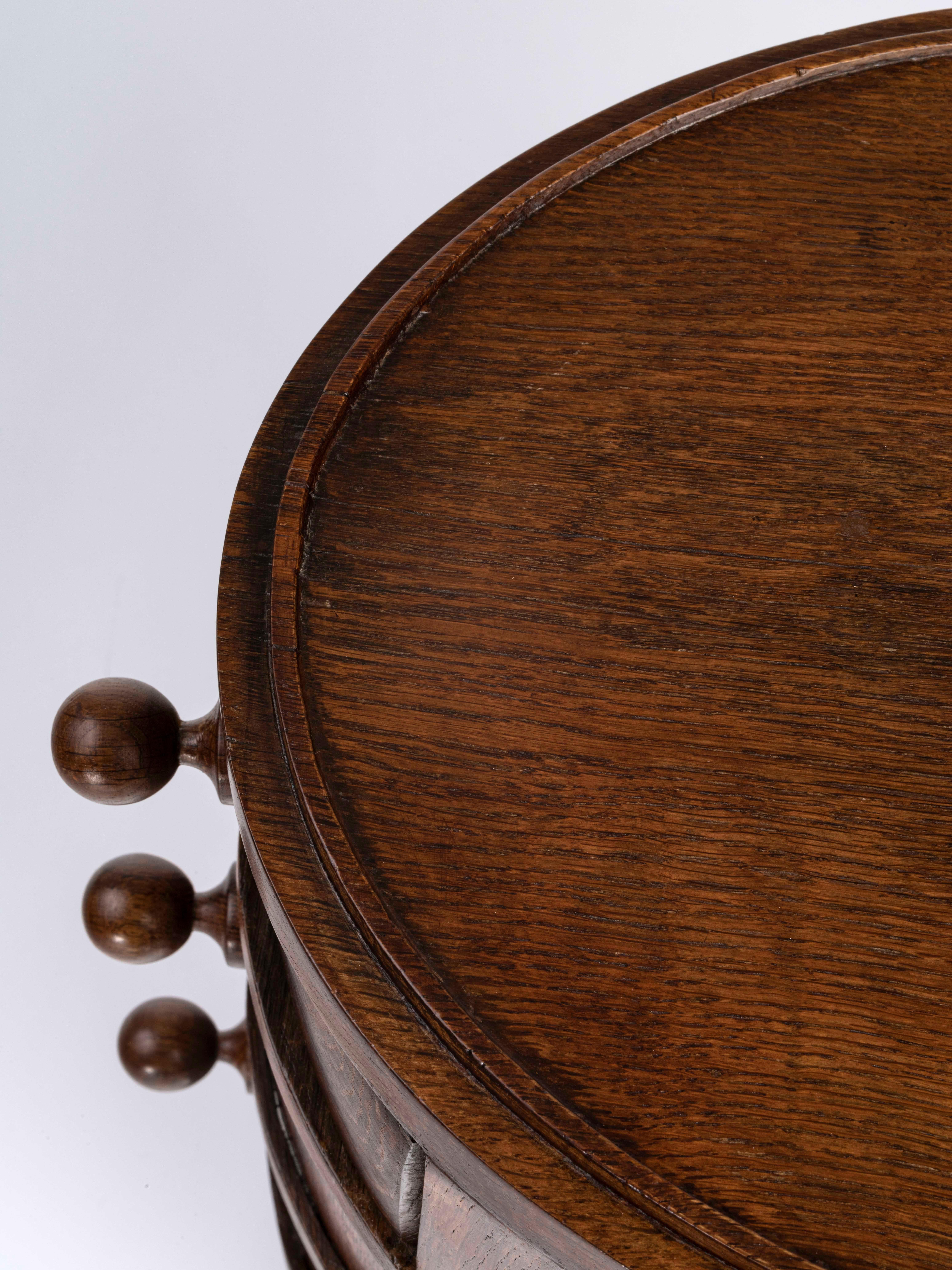 Ruhlmann 'Tournecol' Tinted Oak Side Table For Sale 2