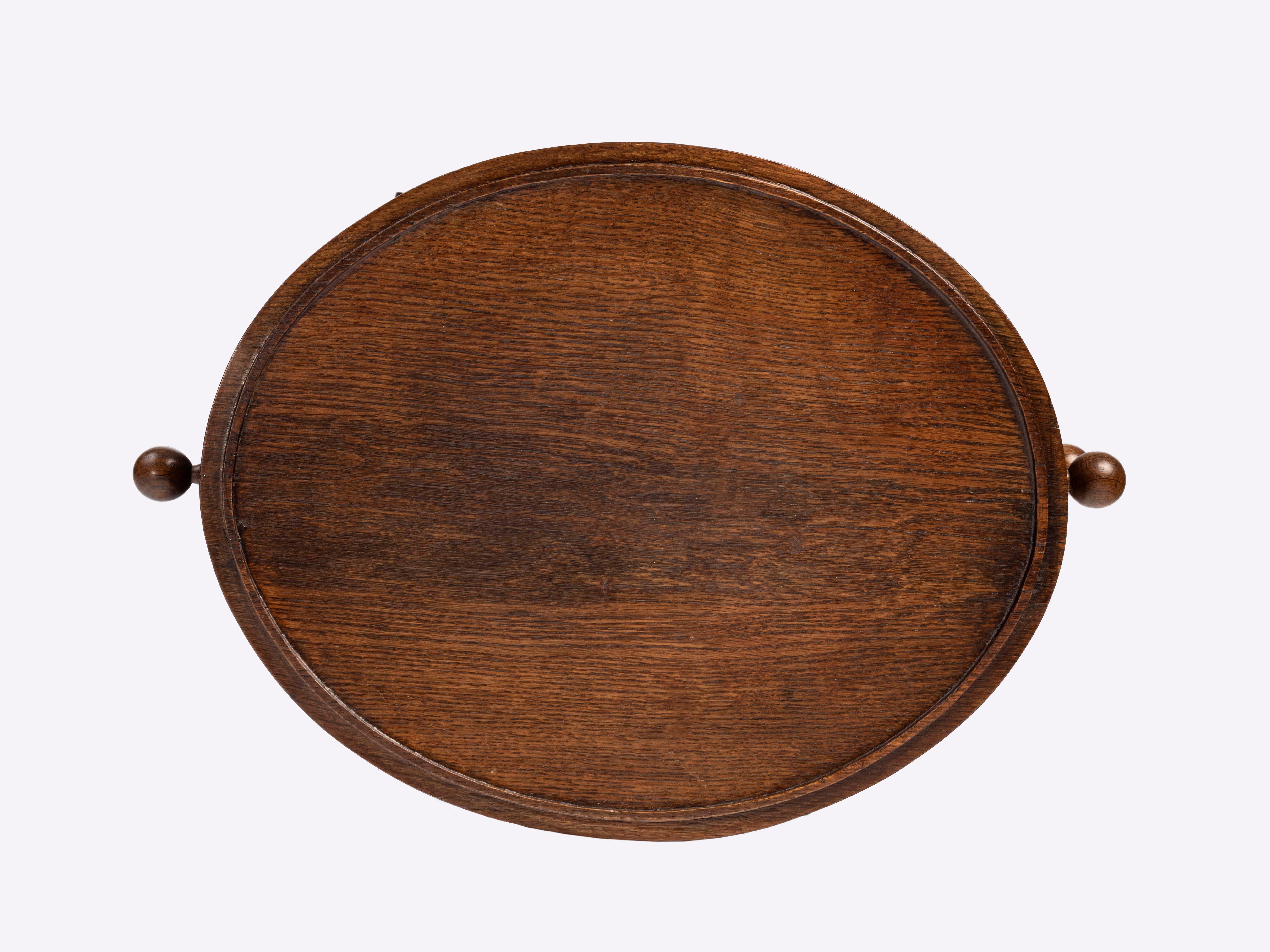 Ruhlmann 'Tournecol' Tinted Oak Side Table For Sale 3