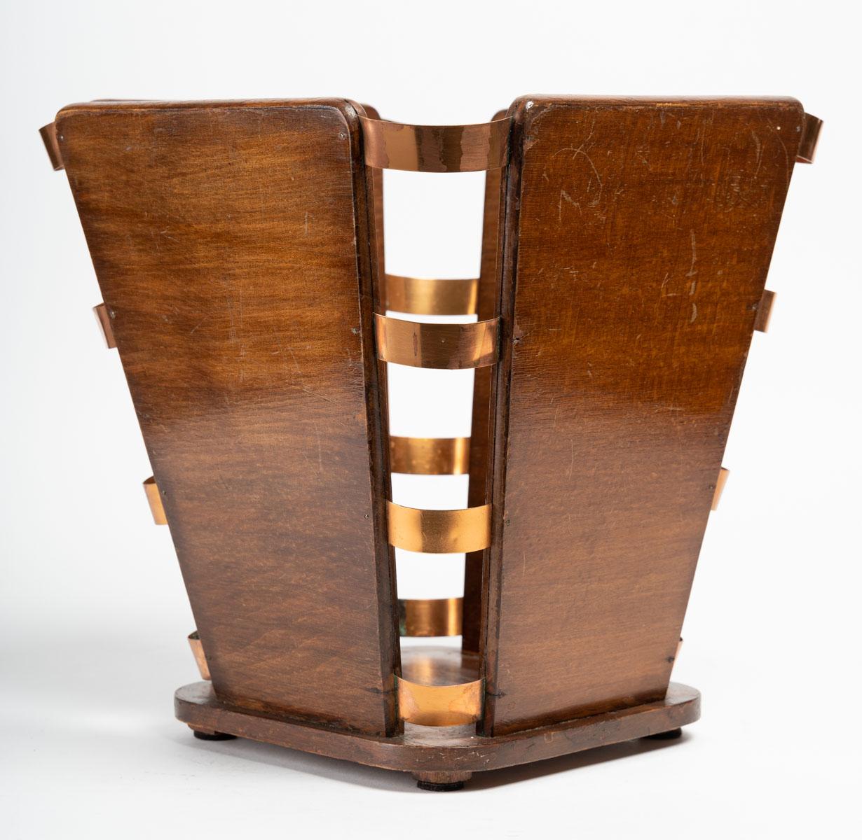 20th Century Ruhlmann's Office Wastepaper Basket, 1930-1940