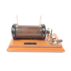1850 Induction Spool or Ruhmkorff Spool Antique Physic Measuring Instrument