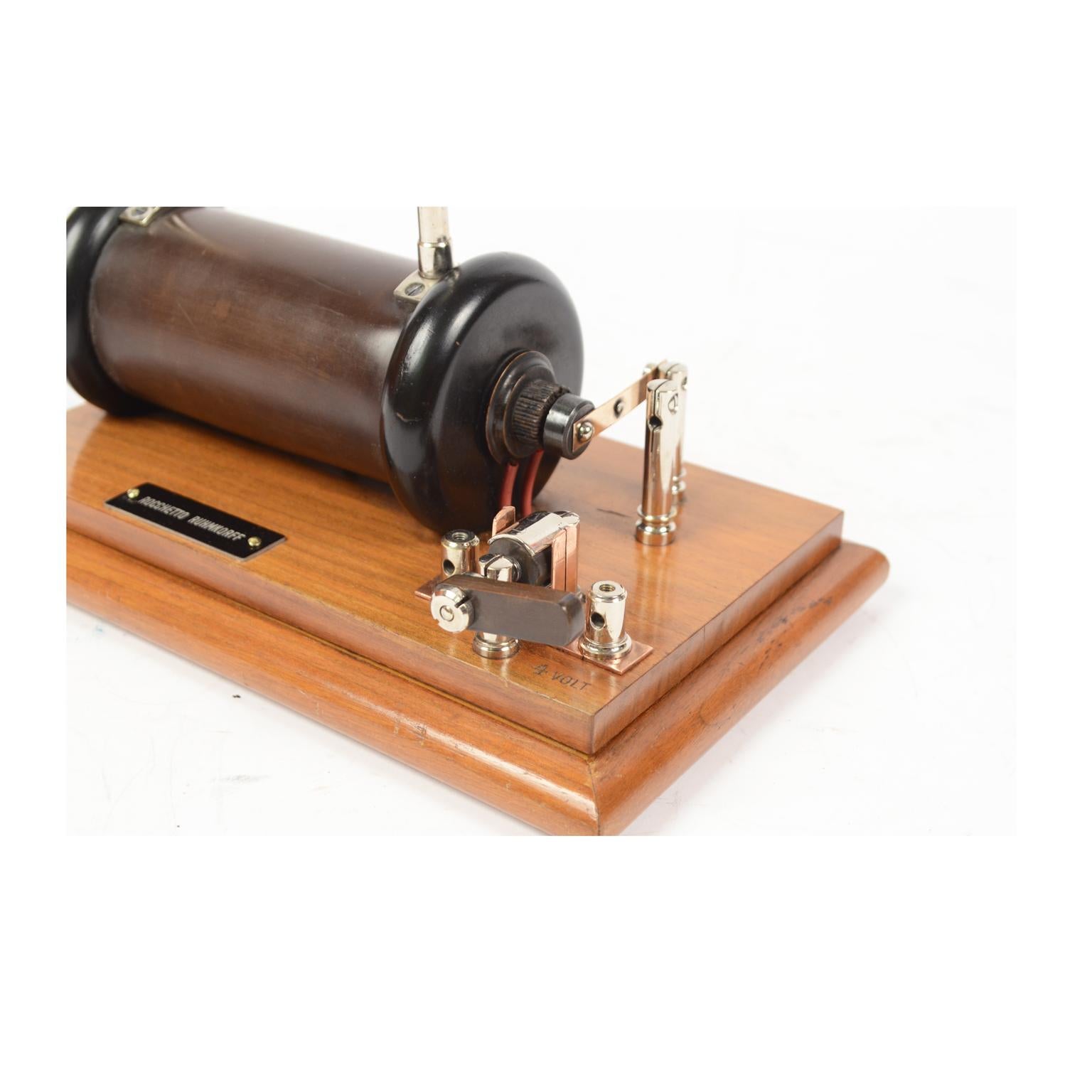 Italian 1850 Induction Spool or Ruhmkorff Spool Antique Physic Measuring Instrument 