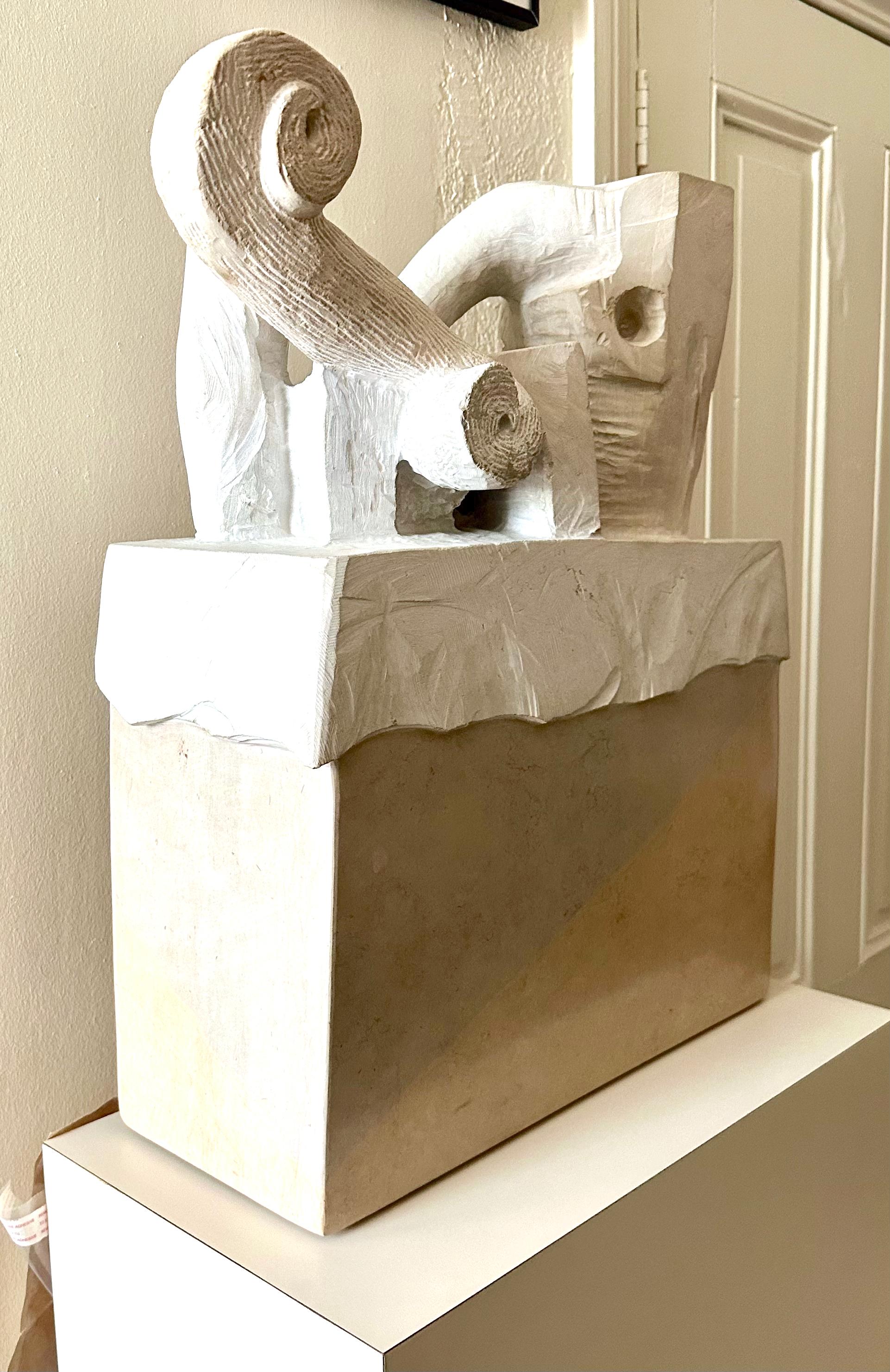 Rui Matos Carved Limestone Sculpture, circa 1994 For Sale 7