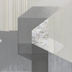 Neutral Reason, 2020, Rui Tavares, Abstract Art, Mixed Media on MDF, Grey, White
