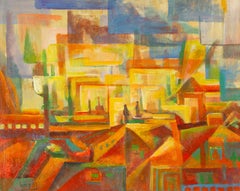 Rui Yang, peinture à l'huile abstraite originale « Mexique »