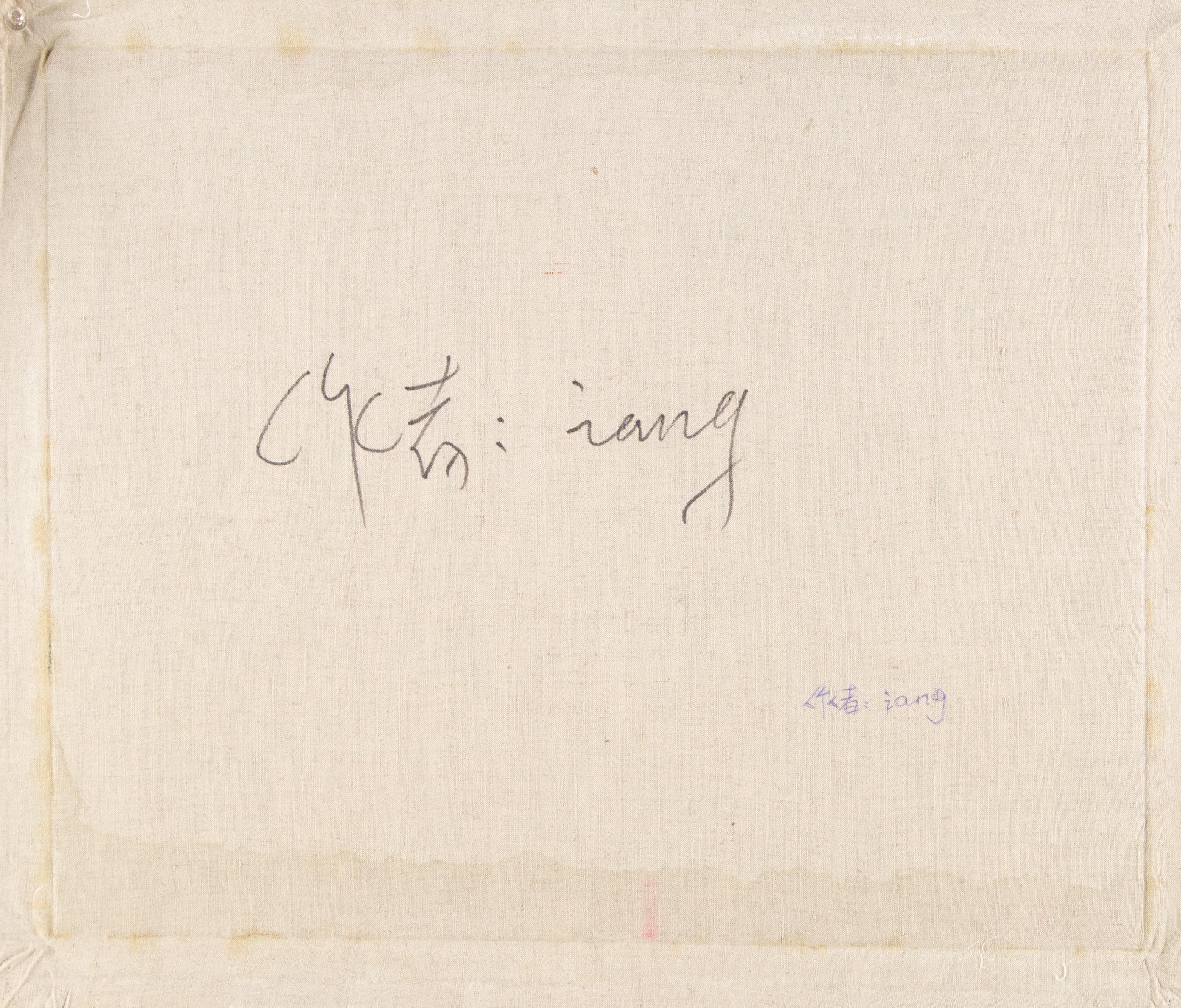 Rui Yang Stillleben, Original, Öl auf Leinwand, „Blue Gray Morning“ im Angebot 7