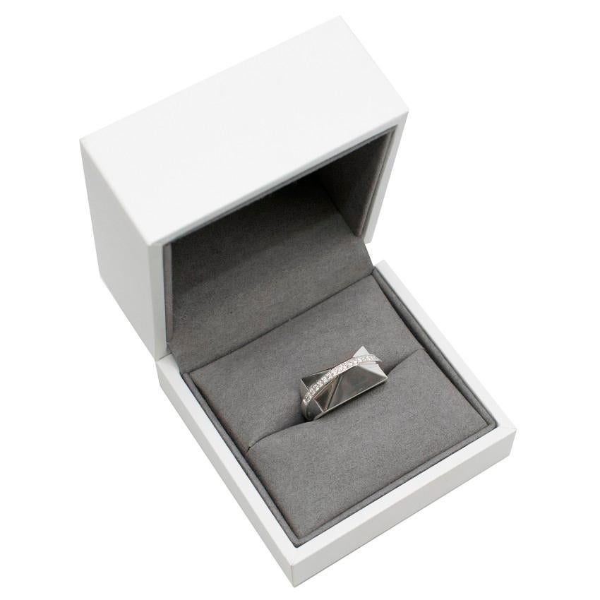 Ruifier Icon Shard Silver and 0.29 Carat White Diamond Ring In Excellent Condition In London, GB