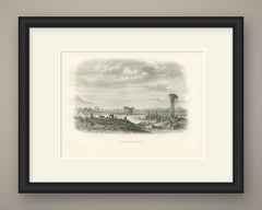 Ruins of Palmyra, Syria, Antique Steel Engraving, 1859
