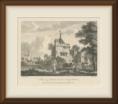 Ruins of Stanton Court, Oxfordshire, after Paul Sandby, Antique Engraving, 1778