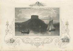 Ruins of the Old Fort, Conanicut, Rhode Island, after W. G. Wall, circa 1850