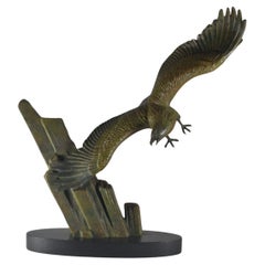 Rulas große Art-Deco-Skulptur eines Adlers