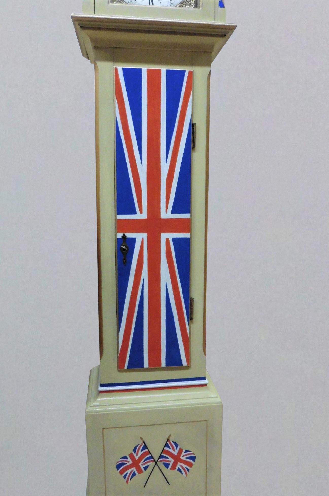 Rule Britannia Grandmother-Uhr um 1930 (Englisch) im Angebot