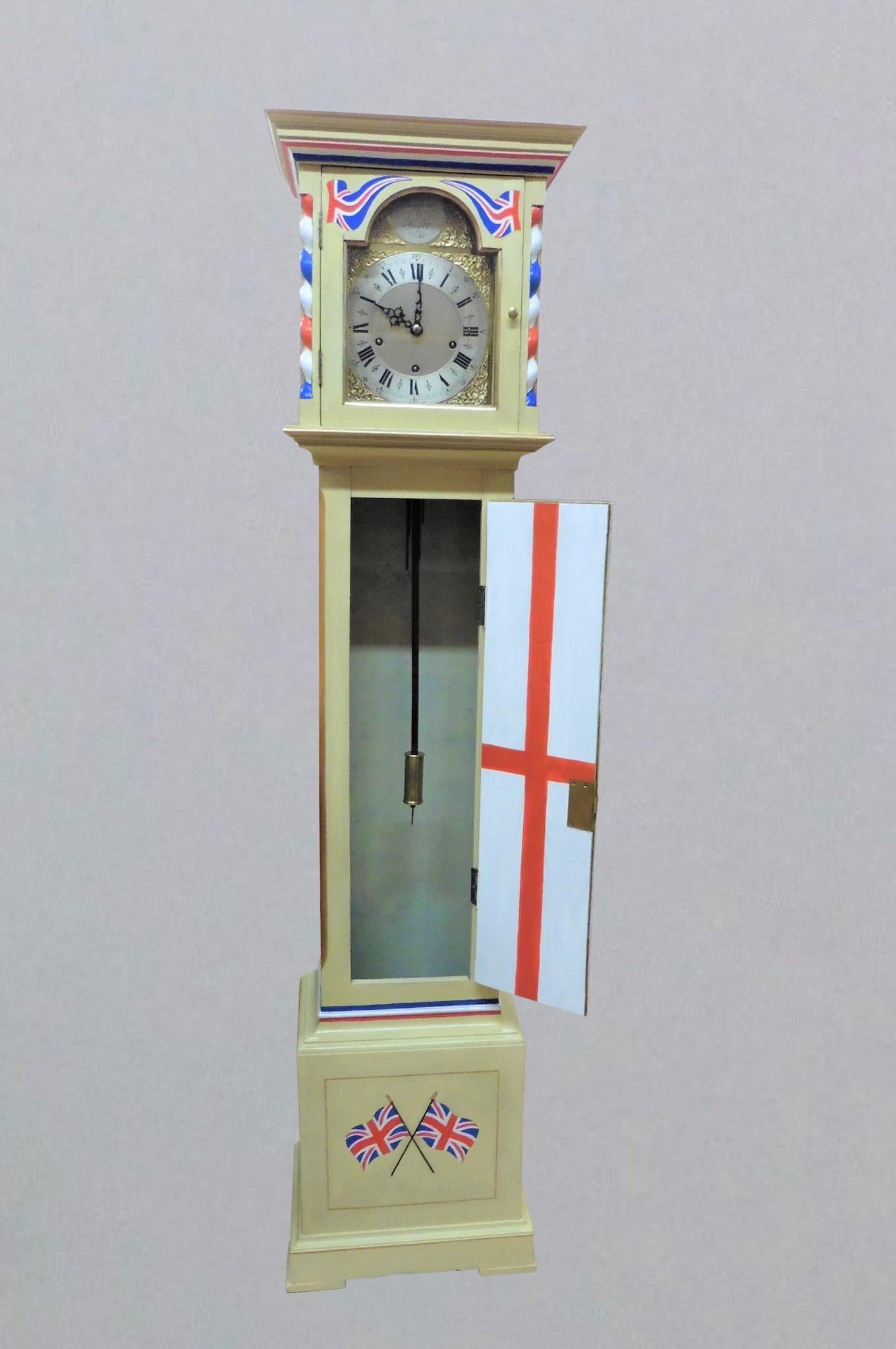 Mid-20th Century Rule Britannia Grandmother Clock c.1930 For Sale