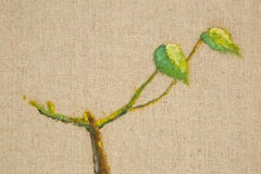 Rulin Xian Natura morta originale Olio su tela "Serie di porcellane con smalto blu III"