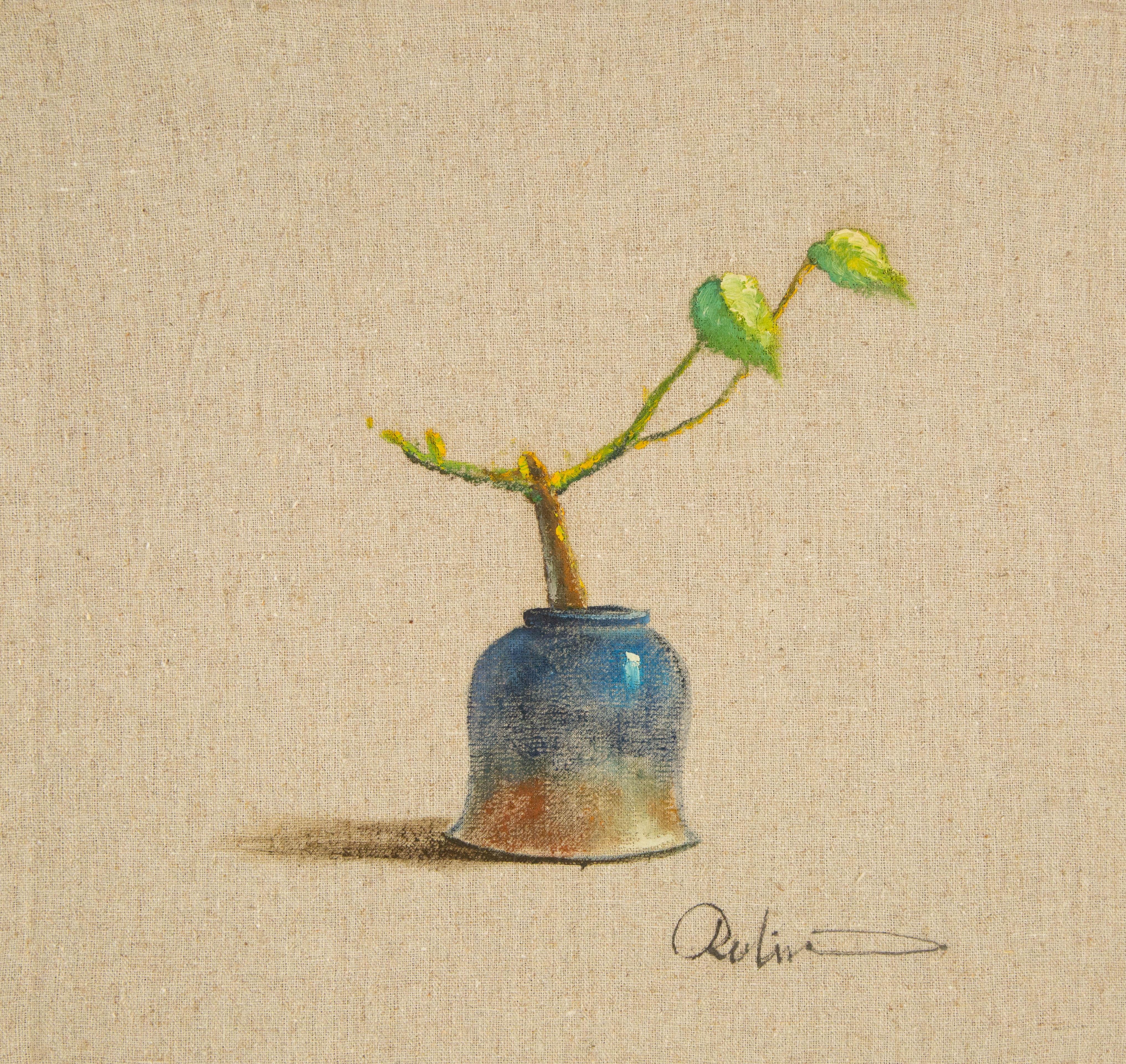  Titolo: Porcellana a smalto blu Serie III
 Medium: Olio su tela
 Dimensioni: 12 x 12 pollici
 Cornice: Possibilità di incorniciatura!
 Condizioni: Il dipinto appare in ottime condizioni.
 Nota: questo quadro non è teso
 Anno: 2000 circa
 Artista: