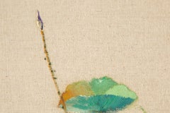Rulin Xian Natura morta originale Olio su tela "Serie di porcellane smaltate blu IV