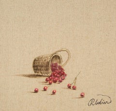 Rulin Xian Bodegón Original Óleo Sobre Lienzo "Serie Buket Caído III"