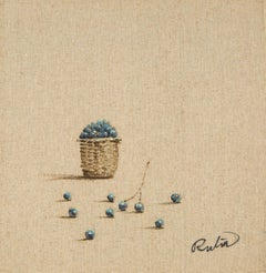 Rulin Xian Stillleben Original Öl auf Leinwand „Full Buket Series I“